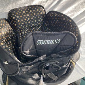 Warrior Hitman Ice Hockey Pants Senior 32"-34" Black Gold